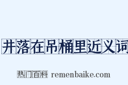 井落在吊桶里近义词是什么意思的图片